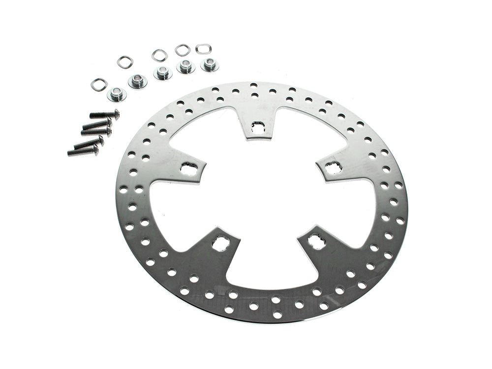 12.6in. Front Disc Rotor - Polished. Fits Touring 2024up with Coastal Moto Wheel - Coastal Moto