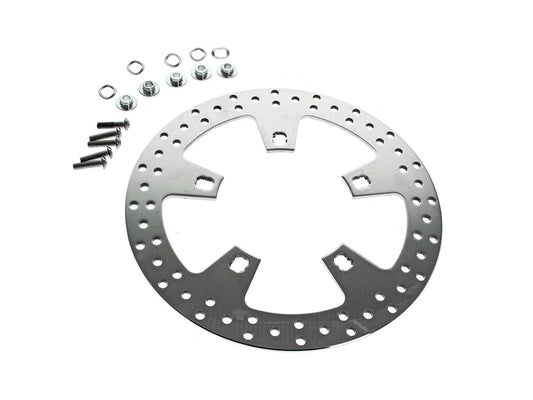 12.6in. Front Disc Rotor - Polished. Fits Touring 2024up with Coastal Moto Wheel - Coastal Moto