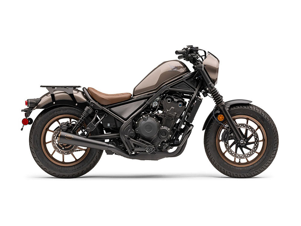 Slip-On Muffler - Black with Bronze Tip. Fits Honda CMX / Rebel 500cc 2017up - Cobra Exhaust