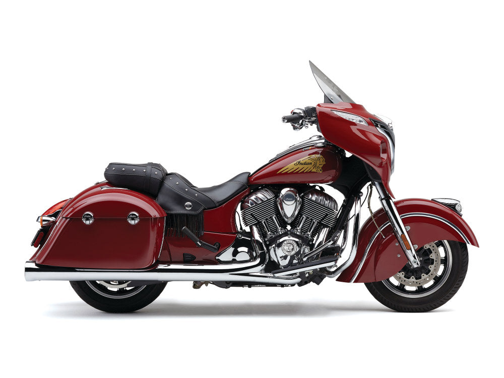 4in. Slip-On Mufflers - Chrome. Fits Indian Big Twin 2014up with Hard Saddle Bags. - Cobra Exhaust