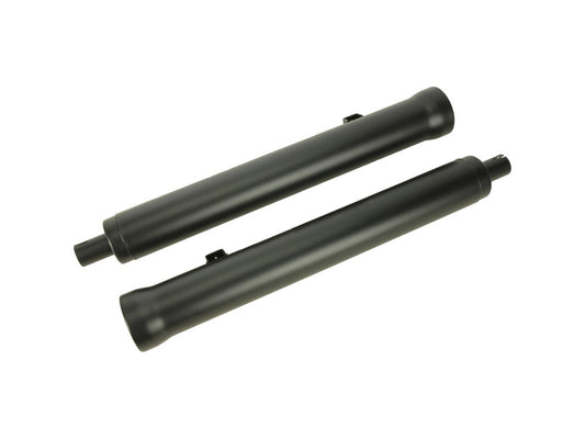 4in. Slip-On Mufflers - Black. Fits Indian Big Twin 2014up with Hard Saddle Bags. - Cobra Exhaust