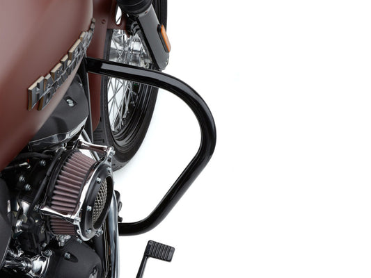 Engine Guard Freeway Bar - Black. Fits Softail Street Bob & Low Rider 2018up & Standard 2020up. - Cobra Exhaust