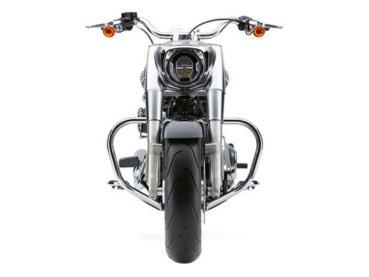 Engine Guard Freeway Bar - Chrome. Fits Softail Slim, Fat Bob, Deluxe, Sport Glide, Fat Boy, Heritage & Breakout 2018up. - Cobra Exhaust