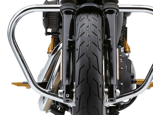 Engine Guard Freeway Bar - Chrome. Fits Sportster 2004-2021 with Mid Mount Controls. - Cobra Exhaust