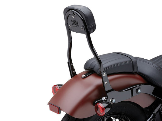 Short Quick Detachable Sissy Bar Kit - Black. Fits Deluxe, Heritage Classic, Softail Slim & Street Bob 2018up & Standard 2020up. - Cobra Exhaust