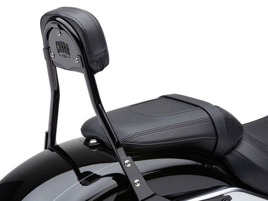 Short Quick Detachable Sissy Bar Kit - Black. Fits Fat Boy & Breakout 2018up. - Cobra Exhaust