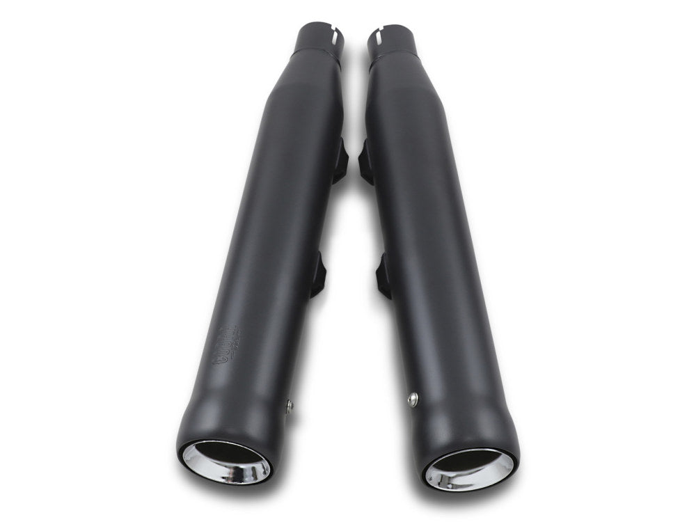 3in. Neighbor Hater Slip-On Mufflers - Black. Fits Sportster 2014-2021 - Cobra Exhaust