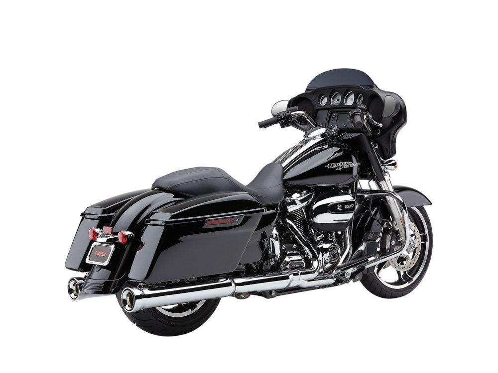4in. Neighbor Hater Slip-On Mufflers - Chrome. Fits Touring 2017up. - Cobra Exhaust