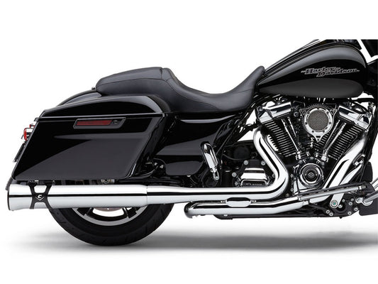 Pro Chamber Right Side Tuck & Under Headers - Chrome. Fits Touring 2017up. - Cobra Exhaust