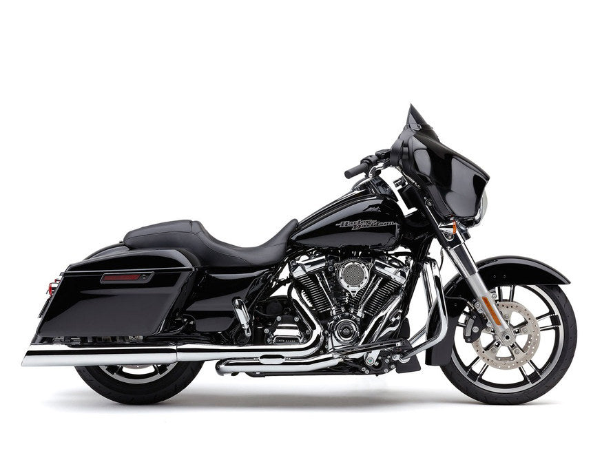 4in. 909 Uppercut Slip-On Mufflers - Chrome with Stainless Steel Tips. Fits Touring 1995-2016 & Trike 2017-2020. - Cobra Exhaust