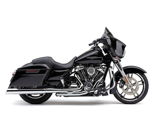 4in. 909 Uppercut Slip-On Mufflers - Chrome with Stainless Steel Tips. Fits Touring 1995-2016 & Trike 2017-2020. - Cobra Exhaust