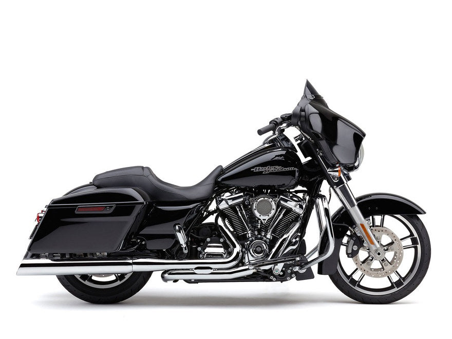 4in. 909 Uppercut Slip-On Mufflers - Chrome. Fits Touring 2017up. - Cobra Exhaust