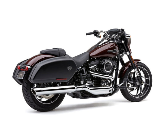 4in. 909 Back Slash Slip-On Muffler - Chrome. Fits Sport Glide 2018-2024 - Cobra Exhaust