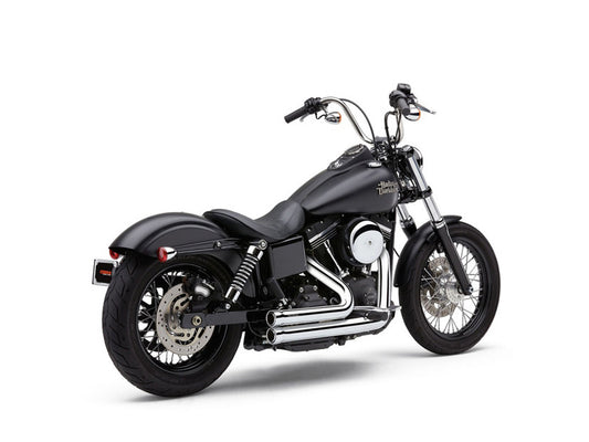 Speedster 909 Exhaust - Chrome. Fits Dyna 2006-2017. - Cobra Exhaust