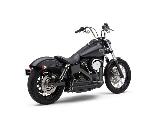 Speedster 909 Exhaust - Black. Fits Dyna 2006-2017. - Cobra Exhaust