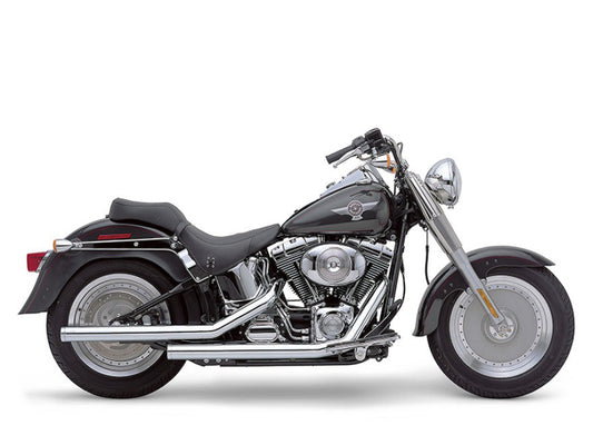 Straightshot Dragster Exhaust - Chrome. Fits Softail 1986-2017. - Cobra Exhaust