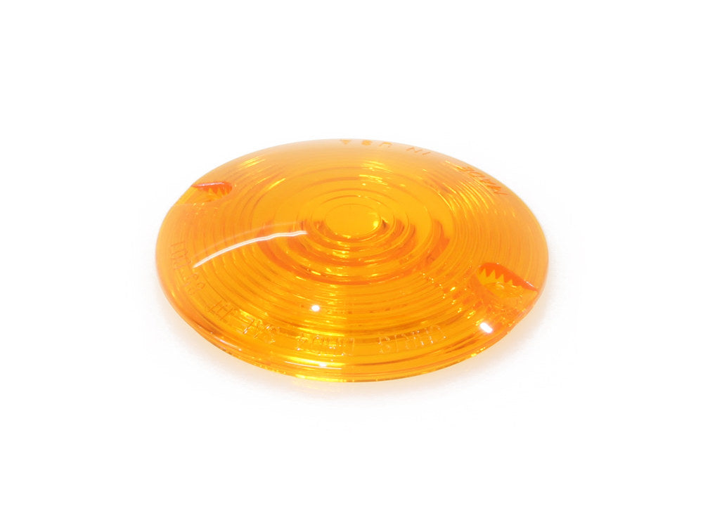Turn Signal Lens - Amber. Fits FL Softail 1986-2017, Road King 1993-2017 & Most Touring 1986-2007. - Chris Products