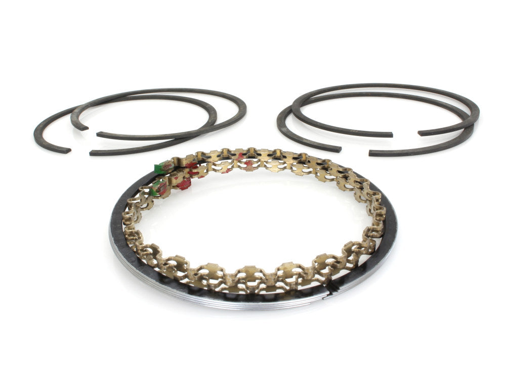 Standard Size Cast Piston Rings. Fits 74ci/1200cc Big Twin 1948-1980. - Cycle Pro LLC