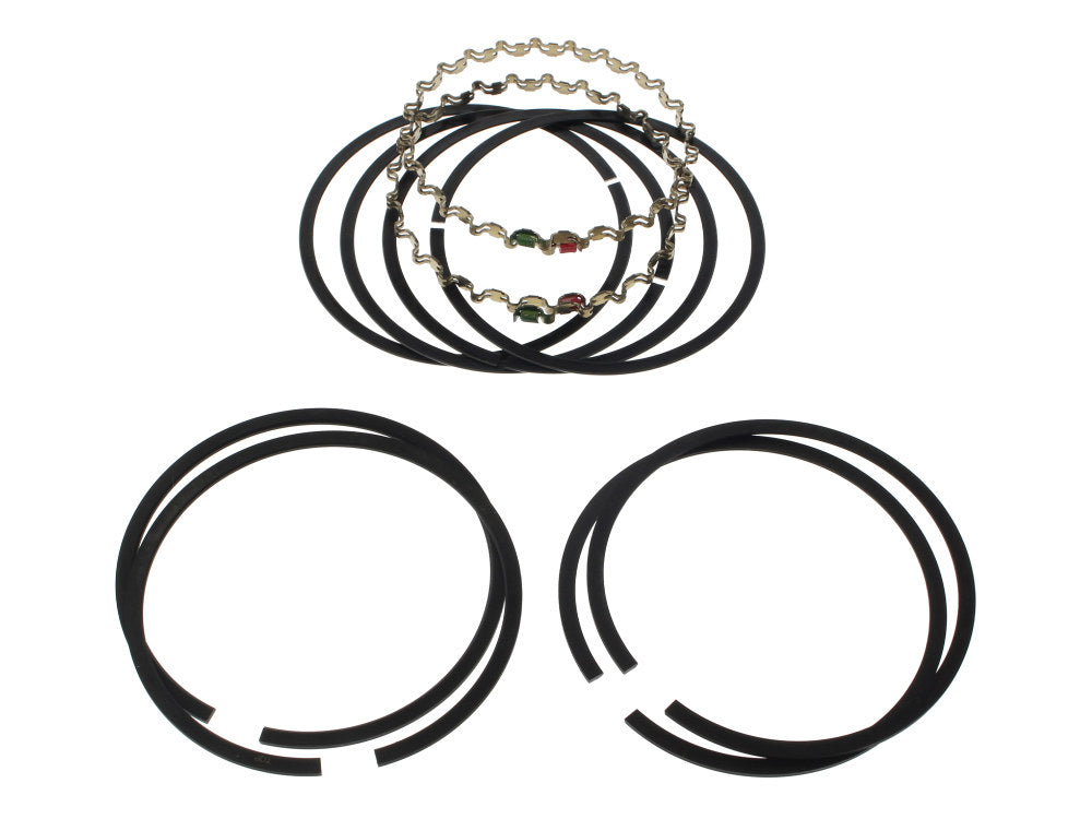 +.010in. Oversize Cast Piston Rings. Fits 74ci/1200cc Big Twin 1948-1980. - Cycle Pro LLC