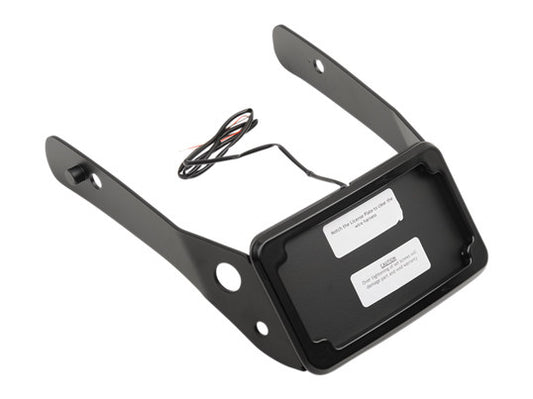 Tail Tidy Fender Eliminator Kit - Black with Number Plate Light Only. Fits Dyna Wide Glide 2010-2017. - Cycle Visions
