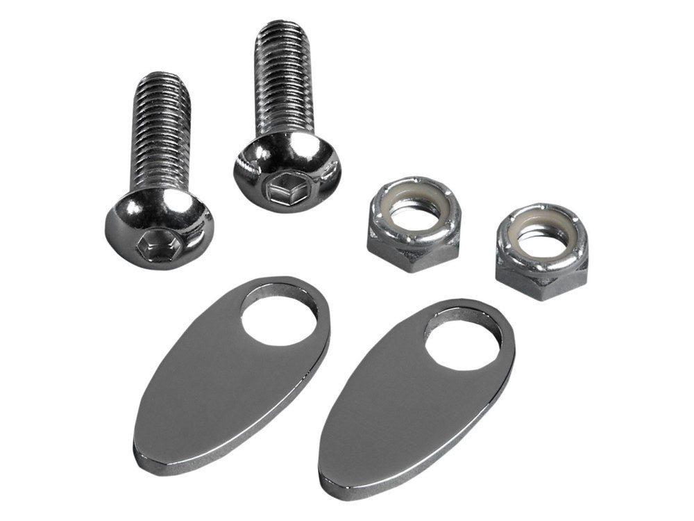 Turn Signal Block Off Strut Plates - Chrome. - Cycle Visions