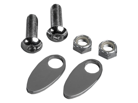 Turn Signal Block Off Strut Plates - Chrome. - Cycle Visions