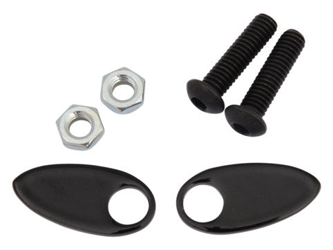 Turn Signal Block Off Strut Plates - Black. - Cycle Visions