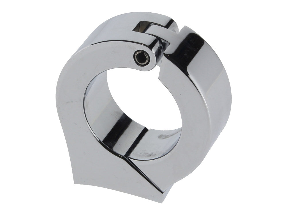 Cup Mounting Bracket - Chrome. Fits 1-1/4in. Diameter Handlebars using Dakota 3-3/8in. Gauge Cup. - Dakota Digital