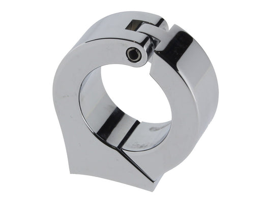 Cup Mounting Bracket - Chrome. Fits 1-1/4in. Diameter Handlebars using Dakota 3-3/8in. Gauge Cup. - Dakota Digital