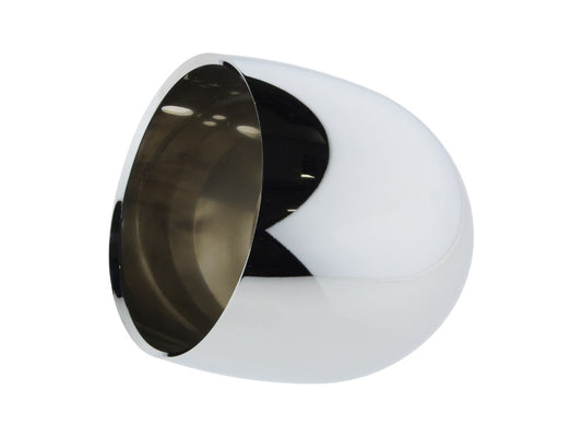 Deep Bullet Style Gauge Cup - Chrome. Fits 3-3/8in. Diameter Gauge. - Dakota Digital