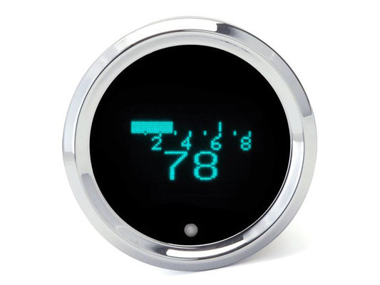 2-1/16in. Round Style KPH Speedometer with Tachometer & Indicators. - Dakota Digital