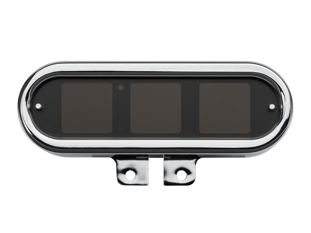 Handlebar Mounted Oval Speedometer/Tachometer - Chrome. Fits Softail 2004-2010, Dyna 2004-2011, Sportster 2004-2013, V-Rod 2007-2017. - Dakota Digital