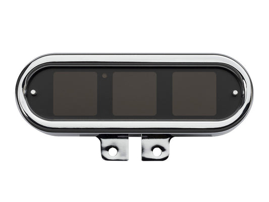Handlebar Mounted Oval Speedometer/Tachometer - Chrome. Fits Softail 2004-2010, Dyna 2004-2011, Sportster 2004-2013, V-Rod 2007-2017. - Dakota Digital