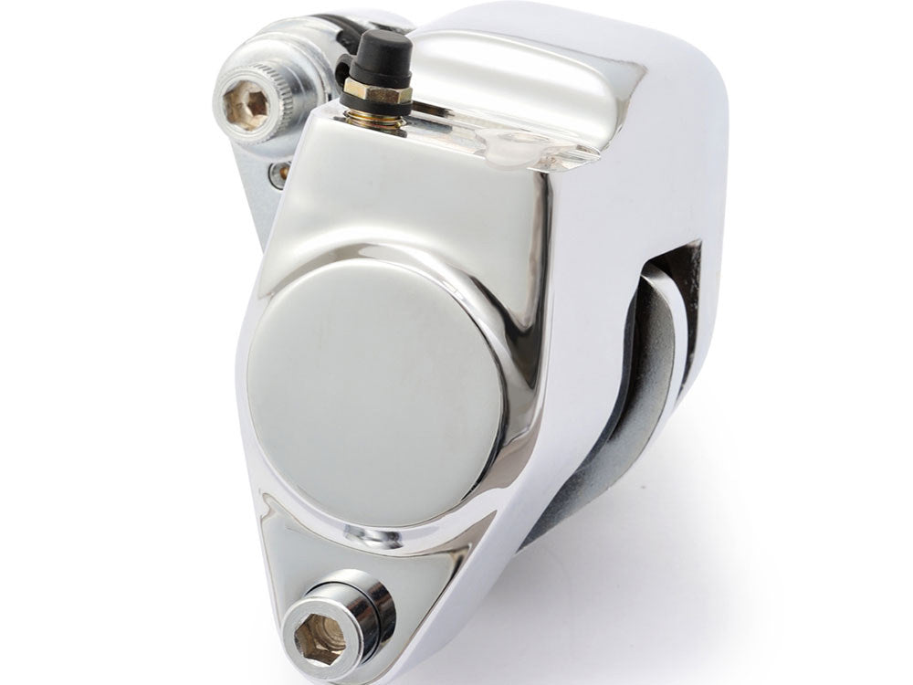 OEM Style Front Left Brake Caliper - Chrome. Fits Big Twin & Sportster 1984-1999. - Daytona Japan