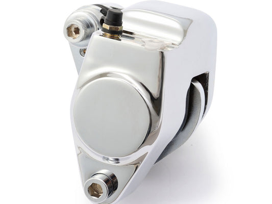 OEM Style Front Left Brake Caliper - Chrome. Fits Big Twin & Sportster 1984-1999. - Daytona Japan