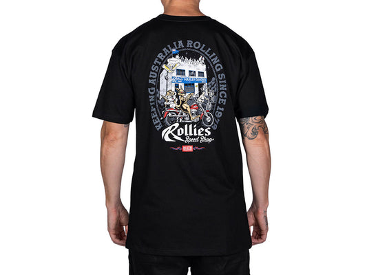 Death Collective Rollies Australia Day T-Shirt - Black. 3-XL - Death Collective