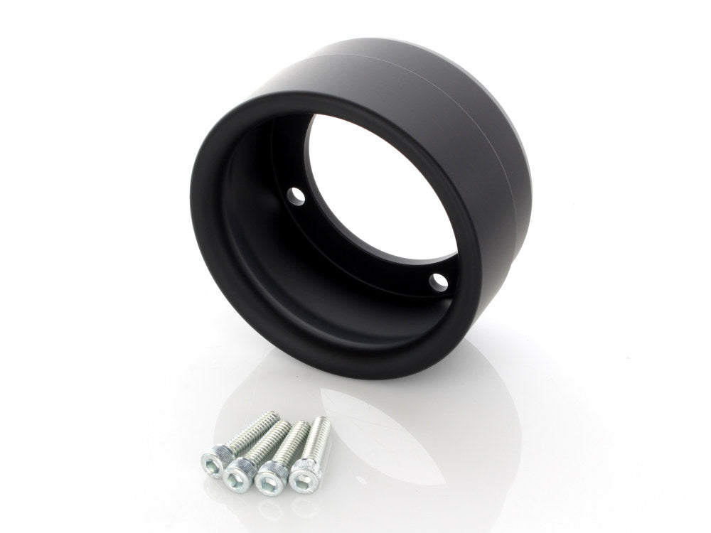 Straight Cut Billet End Cap - Black. Fits D&D Billet Cat 4in. Muffler. - D&D Exhaust