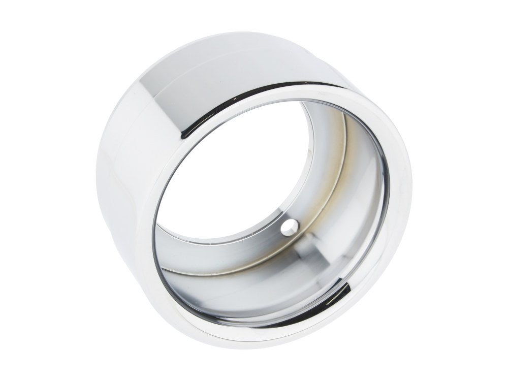 Straight Cut Billet End Cap - Chrome. Fits D&D Billet Cat 4in. Muffler. - D&D Exhaust