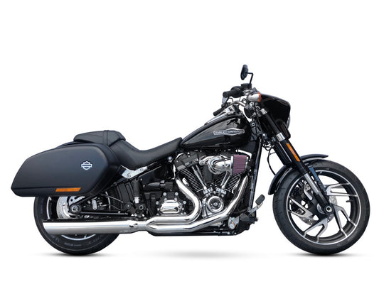 Fat Cat 2-into-1 Exhaust with Straight Muffler - Chrome. Fits Softail Heritage & Low Rider ST 2025up - D&D Exhaust