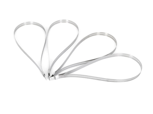 1/4in. Wide x 14in. Long Stainless Low Profile Ladder Tie - Pack of 4 - Design Engineering Inc