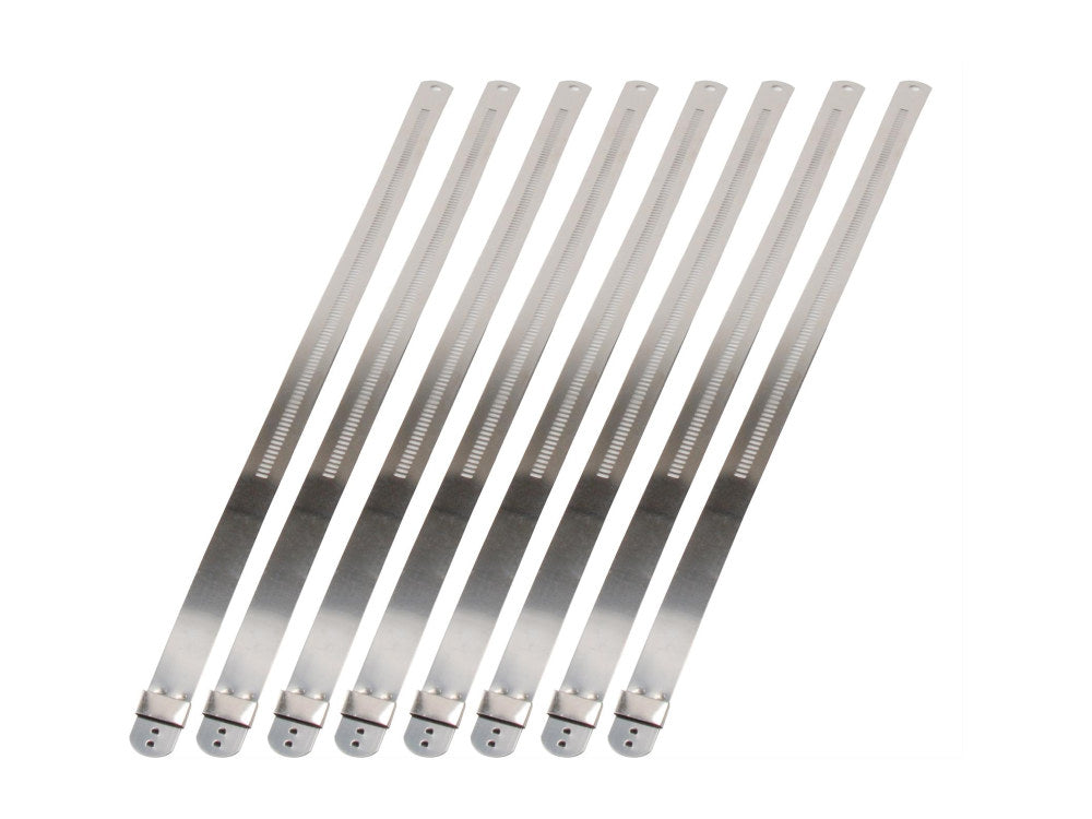 1/2in. Wide x 9in. Long Stainless Low Profile Ladder Tie - Pack 8 - Design Engineering Inc