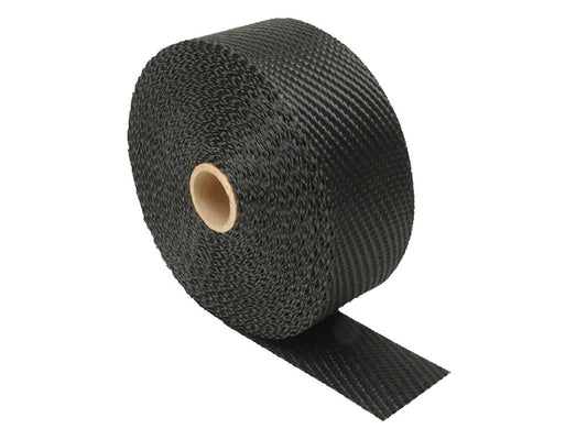 Black Titanium Heat Wrap. 2in. Wide x 100 Foot Roll. - Design Engineering Inc