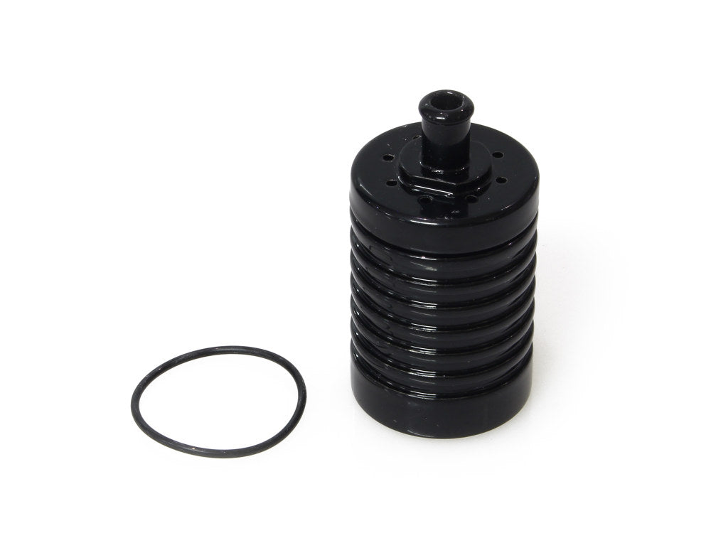 4 Stage Vented Catch Can - Black. Fits External Breather Systems. - Custom DK Products