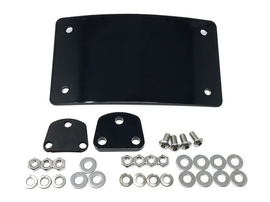 Curved Radius Laydown Number Plate Backing Plate - Black. - Custom DK Products