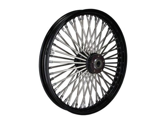 21in. x 2.15in. Mammoth Fat Spoke Front Wheel - Gloss Black & Chrome. Fits FX Softail 2011-2015. - DNA Specialty