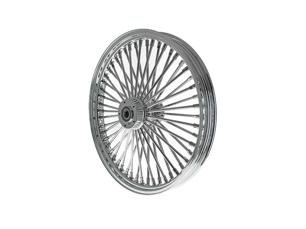 21in. x 2.15in. Mammoth Fat Spoke Front Wheel - Chrome. Fits Dual Disc Mid Glide Dyna Low Rider 2014-2017 & Low Rider S 2020up & Low Rider ST 2022up - DNA Specialty