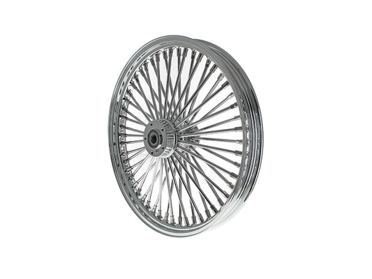 21in. x 2.15in. Mammoth Fat Spoke Front Wheel - Chrome. Fits Dual Disc Mid Glide Dyna Low Rider 2014-2017 & Low Rider S 2020up & Low Rider ST 2022up - DNA Specialty