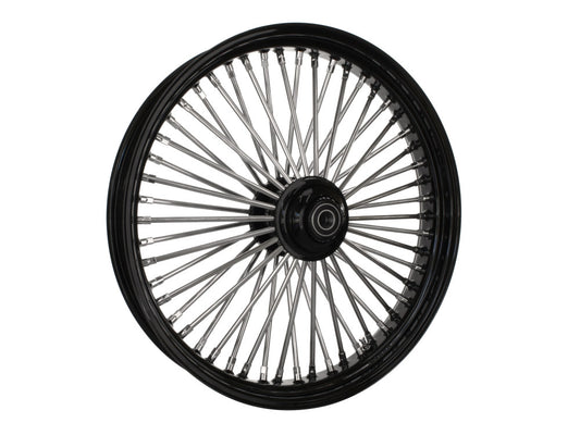 21in. x 3.5in. Mammoth Fat Spoke Front Wheel - Gloss Black & Chrome. Fits Softail Breakout 2013up. - DNA Specialty