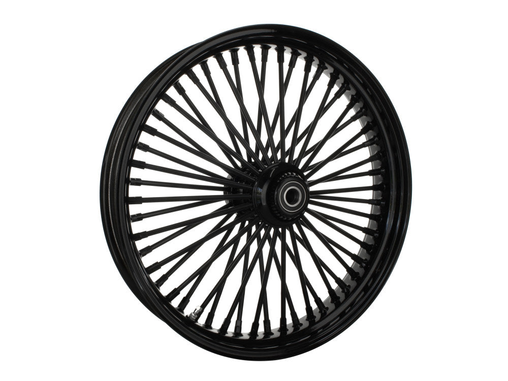 21in. x 3.5in. Mammoth Fat Spoke Front Wheel - Gloss Black. Fits Softail Heritage 2011up, Deluxe 2011-2020, Slim 2012-2021 & Fatboy 2011-2017 - DNA Specialty