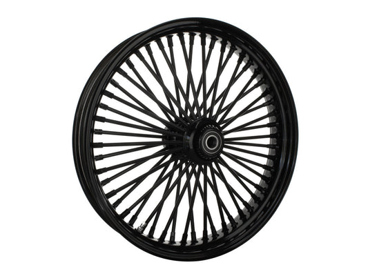 21in. x 3.5in. Mammoth Fat Spoke Front Wheel - Gloss Black. Fits Softail Heritage 2011up, Deluxe 2011-2020, Slim 2012-2021 & Fatboy 2011-2017 - DNA Specialty